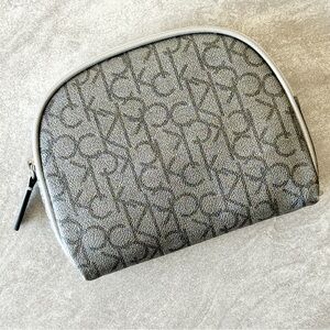 NWOT CK CALVIN KLEIN Logo Makeup Bag Cosmetic Pouch